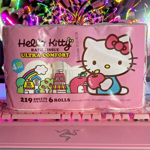 Hello Kitty Toilet Paper Bath Tissue Paper 6 Rolls 4 Ply 219 Sheets 2023 Sanrio